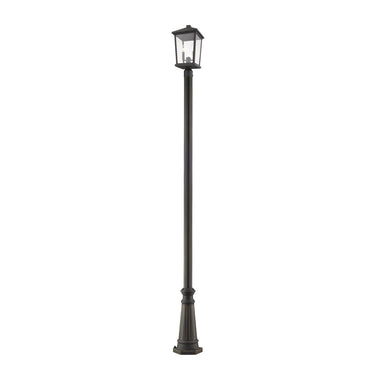 Z Lite Beacon 2 Light 103" Outdoor Post Mounted Fixture 3