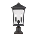 Z Lite Beacon 2 Light 21" Outdoor Pier Mounted Fixture 6