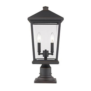 Z Lite Beacon 2 Light 21" Outdoor Pier Mounted Fixture 6