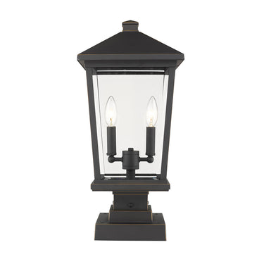 Z Lite Beacon 2 Light 22" Outdoor Pier Mounted Fixture 6