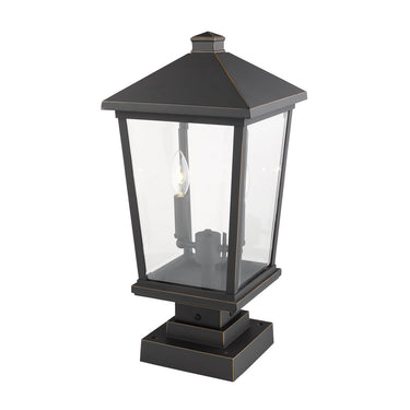 Z Lite Beacon 2 Light 22" Outdoor Pier Mounted Fixture 8
