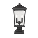 Z Lite Beacon 2 Light 22" Outdoor Pier Mounted Fixture 