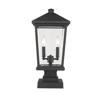 Z Lite Beacon 2 Light 22" Outdoor Pier Mounted Fixture 