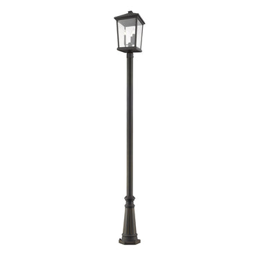 Z Lite Beacon 3 Light 105" Outdoor Post Mounted Fixture 2