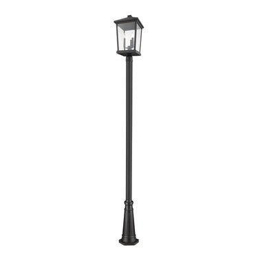 Z Lite Beacon 3 Light 105" Outdoor Post Mounted Fixture 