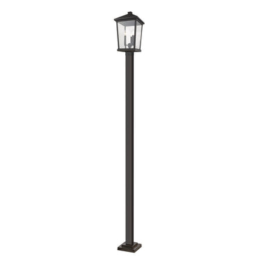 Z Lite Beacon 3 Light 107" Outdoor Post Mounted Fixture 2