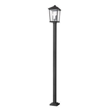 Z Lite Beacon 3 Light 107" Outdoor Post Mounted Fixture 