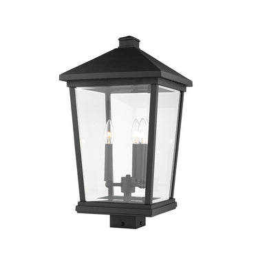 Z Lite Beacon 3 Light 22" Outdoor Post Mount Fixture 1