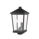 Z Lite Beacon 3 Light 22" Outdoor Post Mount Fixture 2