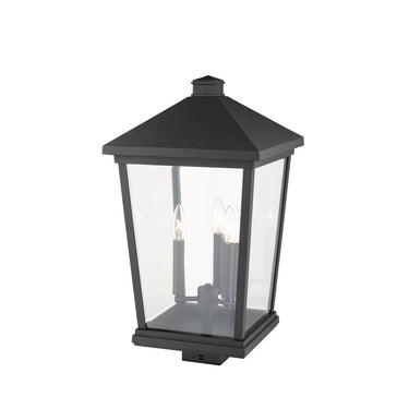 Z Lite Beacon 3 Light 22" Outdoor Post Mount Fixture 3