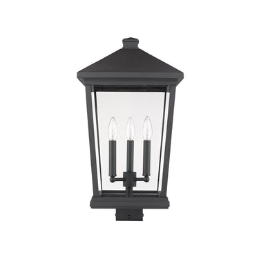 Z Lite Beacon 3 Light 22" Outdoor Post Mount Fixture 4