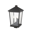 Z Lite Beacon 3 Light 22" Outdoor Post Mount Fixture 7