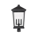 Z Lite Beacon 3 Light 23" Outdoor Post Mount Fixture 4