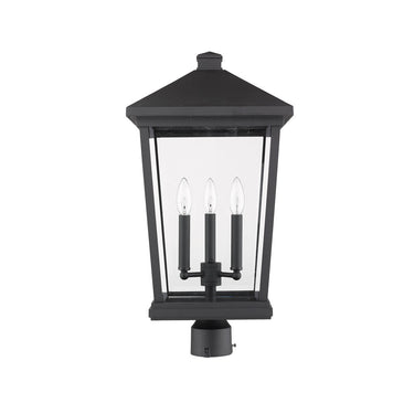 Z Lite Beacon 3 Light 23" Outdoor Post Mount Fixture 4