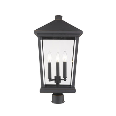 Z Lite Beacon 3 Light 23" Outdoor Post Mount Fixture 5