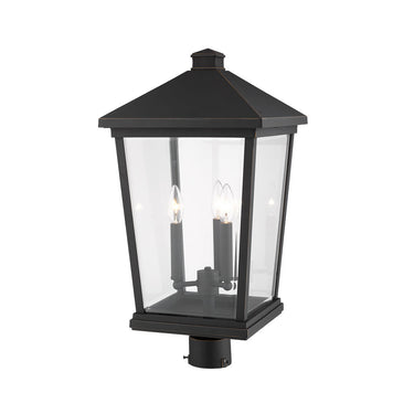 Z Lite Beacon 3 Light 23" Outdoor Post Mount Fixture 7