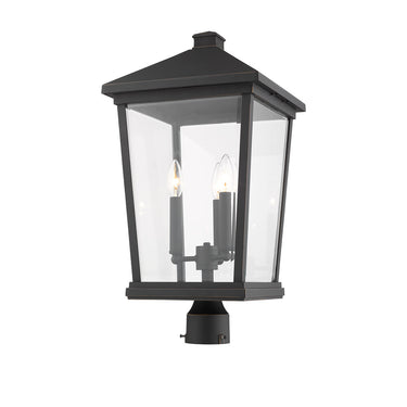 Z Lite Beacon 3 Light 23" Outdoor Post Mount Fixture 8