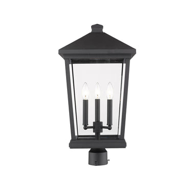 Z Lite Beacon 3 Light 23" Outdoor Post Mount Fixture 