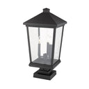 Z Lite Beacon 3 Light 24" Outdoor Pier Mounted Fixture 1