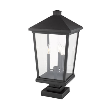 Z Lite Beacon 3 Light 24" Outdoor Pier Mounted Fixture 1