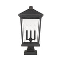 Z Lite Beacon 3 Light 24" Outdoor Pier Mounted Fixture 10