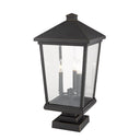 Z Lite Beacon 3 Light 24" Outdoor Pier Mounted Fixture 8