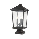 Z Lite Beacon 3 Light 24" Outdoor Pier Mounted Fixture 9