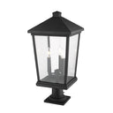 Z Lite Beacon 3 Light 25" Outdoor Pier Mounted Fixture 1