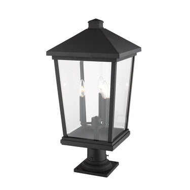 Z Lite Beacon 3 Light 25" Outdoor Pier Mounted Fixture 1