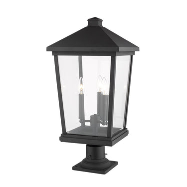 Z Lite Beacon 3 Light 25" Outdoor Pier Mounted Fixture 2