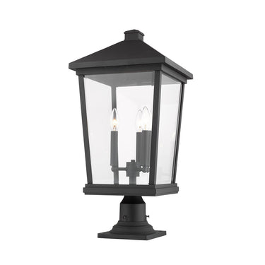 Z Lite Beacon 3 Light 25" Outdoor Pier Mounted Fixture 3