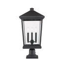 Z Lite Beacon 3 Light 25" Outdoor Pier Mounted Fixture 4