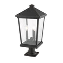 Z Lite Beacon 3 Light 25" Outdoor Pier Mounted Fixture 7