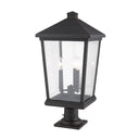 Z Lite Beacon 3 Light 25" Outdoor Pier Mounted Fixture 8