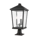 Z Lite Beacon 3 Light 25" Outdoor Pier Mounted Fixture 9