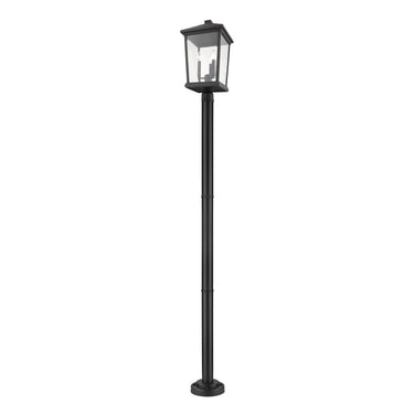 Z Lite Beacon 3 Light 85" Outdoor Post Mounted Fixture 