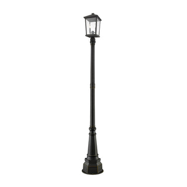 Z Lite Beacon 3 Light 93" Outdoor Post Mounted Fixture 1