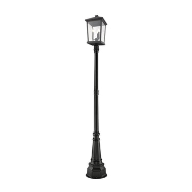 Z Lite Beacon 3 Light 93" Outdoor Post Mounted Fixture 