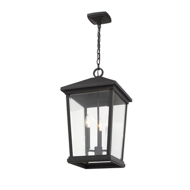 Z Lite Beacon 3 Light Outdoor Chain Mount Ceiling Fixture 7
