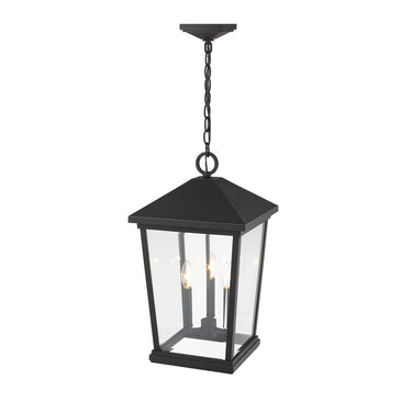 Z Lite Beacon 3 Light Outdoor Chain Mount Ceiling Fixture 9