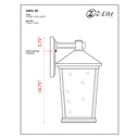 Z Lite Beacon 3 Light Outdoor Wall Light 7