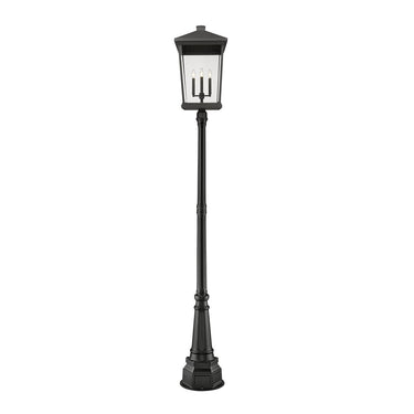 Z Lite Beacon 4 Light 113" Outdoor Post Mounted Fixture 1