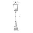 Z Lite Beacon 4 Light 113" Outdoor Post Mounted Fixture 7