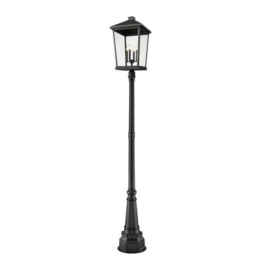 Z Lite Beacon 4 Light 113" Outdoor Post Mounted Fixture 