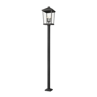 Z Lite Beacon 4 Light 124" Outdoor Post Mounted Fixture 