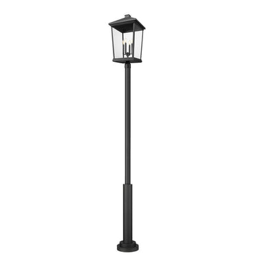 Z Lite Beacon 4 Light 125" Outdoor Post Mount Fixture 1
