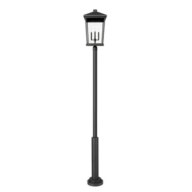 Z Lite Beacon 4 Light 125" Outdoor Post Mount Fixture 2