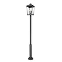 Z Lite Beacon 4 Light 125" Outdoor Post Mount Fixture 