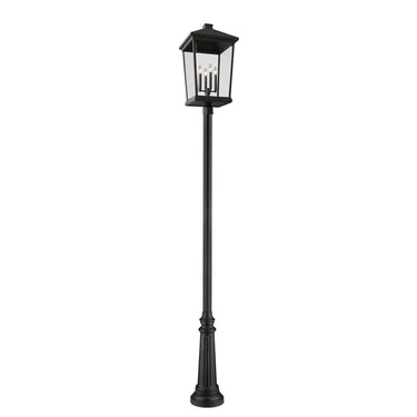 Z Lite Beacon 4 Light 125" Outdoor Post Mounted Fixture 2