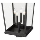 Z Lite Beacon 4 Light 125" Outdoor Post Mounted Fixture 3